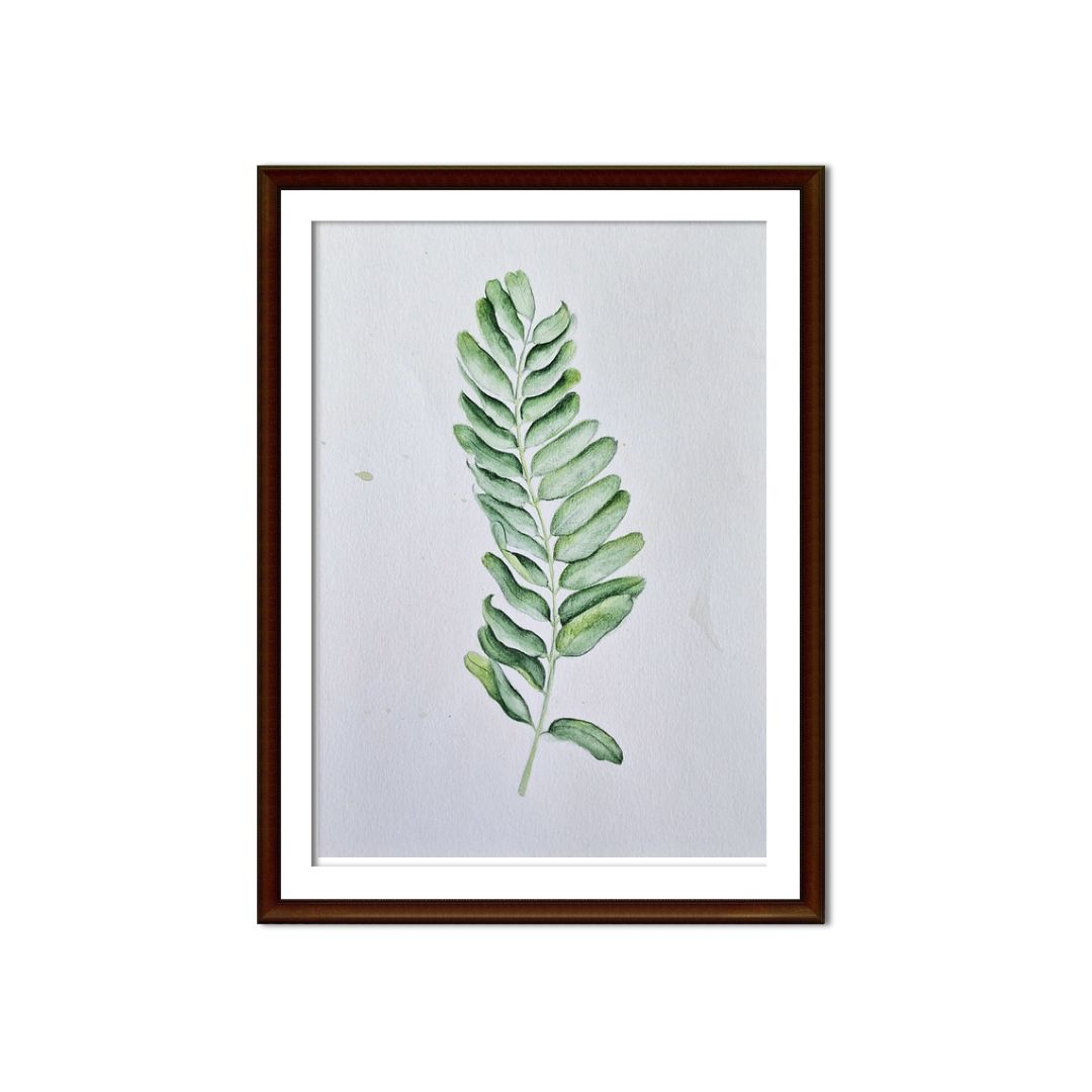 Green Botanical Illustration 4 by Jeanine Jansen Van Vuuren